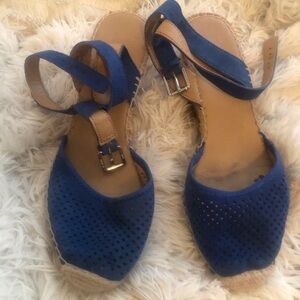 Franco Sarto Espadrilles wedge blue 8.5